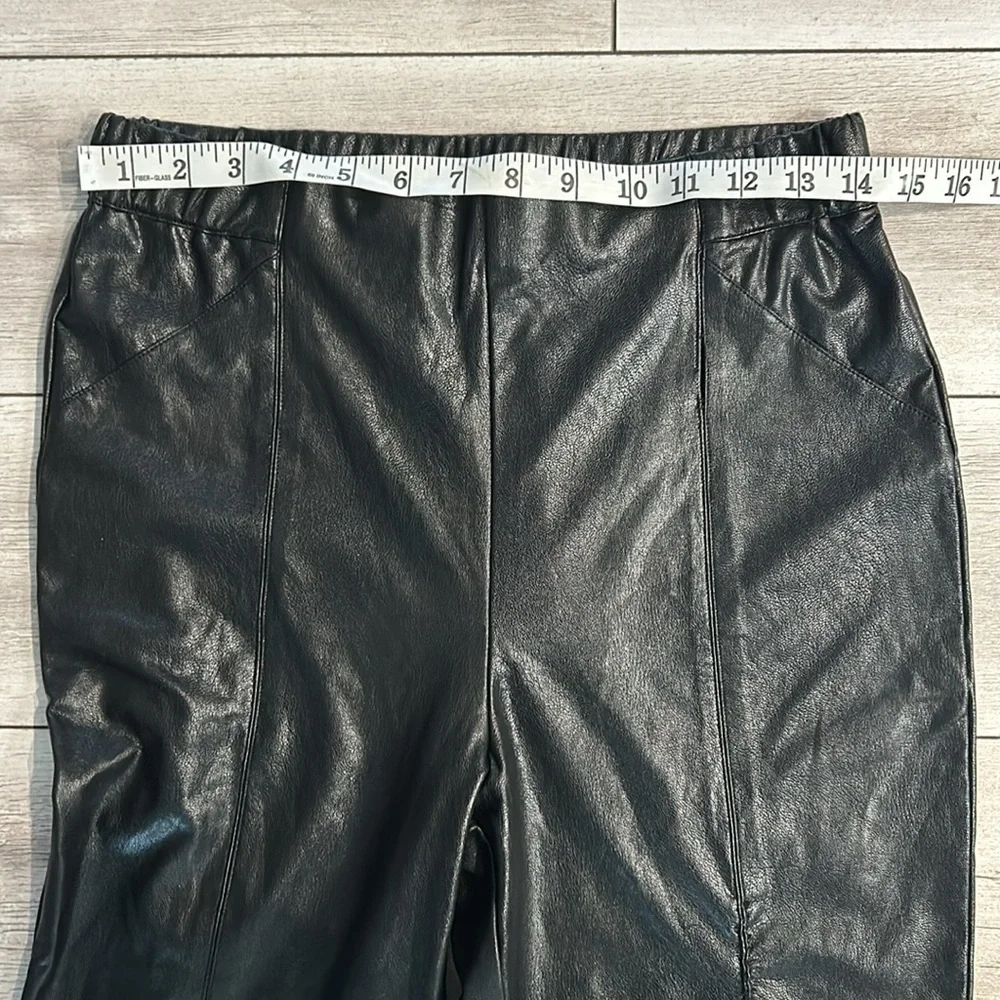 Lulus Black Faux Leather Pants size large